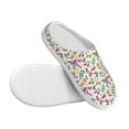 thumbnail image 3 of Lsque Cute Flower Pattern Womens Comfort Cotton on Scuff With Memory Foam and Anti-skid Sole Slipper-37/38, 3 of 7