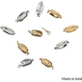 thumbnail image 2 of 10 set 304 Stainless Steel box Clasps Mixed color 20x8x7mm Hole: 2.5mm Pin: 1.2mm 304 Stainless Steel, 2 of 7