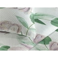 thumbnail image 3 of Ambesonne Vintage Quilted Bedspread Set 3 Pcs, Romantic Branches Flowers, Queen, Mauve and Fern Green, 3 of 4