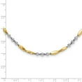 thumbnail image 3 of Diamond2Deal 14k Two-Tone Gold Polished Chain Necklace for Men 18", 3 of 6