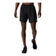thumbnail image 1 of Short Asics Hombre Caballero Running Negro Silver 7in, 1 of 6