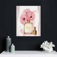 thumbnail image 4 of COMIO Canvas Wall Art Glam Perfume Pictures Wall Decor Pink Flowers And Gold Canvas Wall Art Girl Home Decor For Bedroom Wall Bathroom Room Decor, 4 of 4