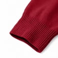 thumbnail image 3 of Gytharion Women's Half Zip Pullover Sweaters Plus Size Soild Color Lapel Long Sleeve Knit Sweaters Business Work Casual Blouses, 3 of 8