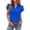 e-380BU31695, variant on Blouse Women's V Neck Casual Double Layer Ruffled Sleeve Solid Color Tops Relaxed Fit Female Dailywear