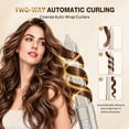 thumbnail image 5 of MCURO 6-in-1 Hair Dryer Brush, Air Wrap Hair Styler, 110000RPM for Fast Drying, Negative Ion for Smoother Hair, 1.25" Auto Curlers, Straightening，Volumizing, 5 of 9