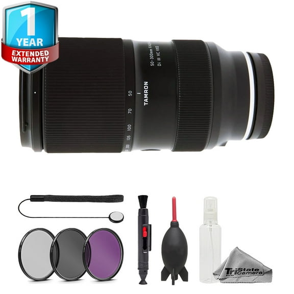 Tamron 50-300mm f/4.5-6.3 Di III VC VXD Lens -7pc Essentials Bundle 1Yr Warranty