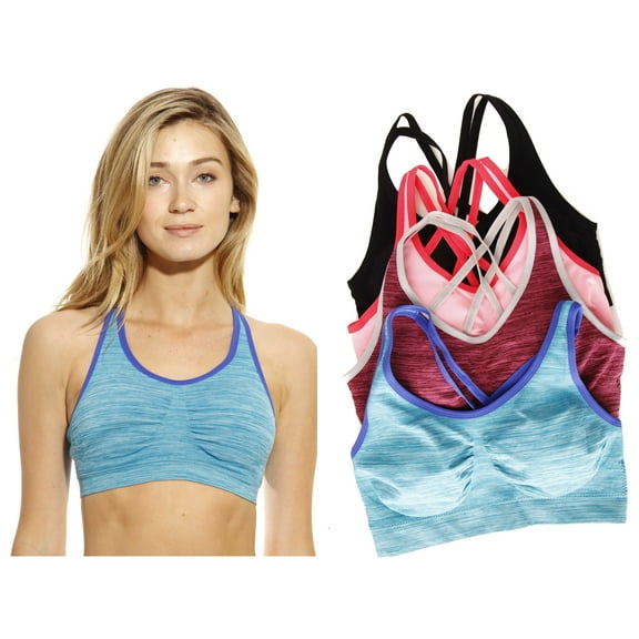 Just Intimates Sports Bra / Bras (Pack of 4) (Group 1, X-Small)