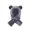 Grey, variant on lnmuld Solid Kids Bear Ear Plush Hat Scarf Integrated Tie Neck Warm Winter Headwear for Boys Girls Brown,12-24 Months