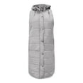 thumbnail image 6 of Dealovy Long Puffer Vests Women Plus Size Quilted Hooded Jackets Zip up Sleeveless Outerwear Long Coat, 6 of 7