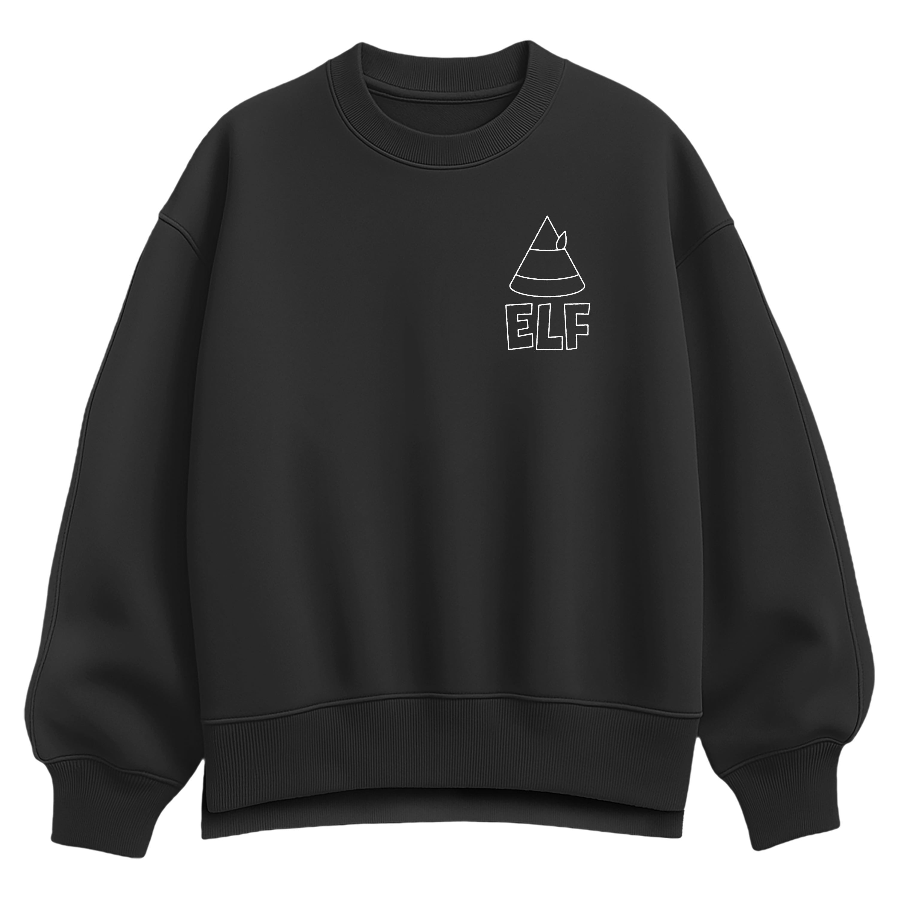 Elf - Food Groups - Women's Oversized Fleece Crew Sweatshirt