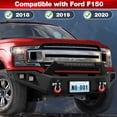 thumbnail image 2 of POFENZE 18-20 F150 Front Bumper for 2018-2020 Ford F150 Pickup Trucks (Excluding Raptor) Full Width Off Road Bumper w/Winch Plate 144W Light Bar, 2 of 8