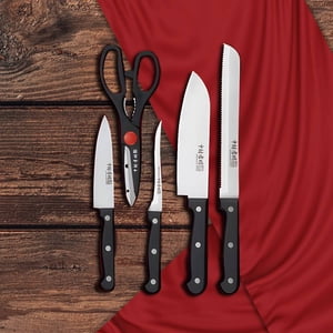 Couteau avec ciseaux 5-in-1 ensemble