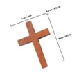 thumbnail image 6 of LOLIPPYY Retro Wood Cross Pendant Brown for Necklace and Keychain Decor, 6 of 7