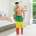 thumbnail image 6 of HPINK-T Rasta Flag Men's Pajama Pants Sleepwear Lounge Pajama Bottoms with Pockets, S M L XL XXL, 6 of 13