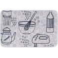 thumbnail image 2 of Novelty 20x30 Area Rug (1'8'' x 2'6'') Graphic Taupe, Gray Living Room Easy to Clean, 2 of 4