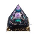 thumbnail image 3 of Pirámide De Orgón Generador de energía de chakra Reiki de cristal de pirámide de orgonita natural (Acuario), 3 of 4