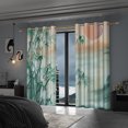 thumbnail image 3 of LFEEY Blackout Curtains, Bamboo Ink Print Curtain for Kitchen Bedroom, 42x63 inches, 2 Panels, 3 of 4
