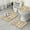 Beige And Brown-1, variant on Beige and Brown Of Leopard Print Bathroom Rugs Sets 3 Piece,Toilet Cover Set,Absorbent Non Slip Bathroom Mats Sets with U-Shaped Contour Rug Toilet Rug Set