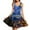 Vincent Van Gogh-The Starry Night, variant on FKELYI Aesthetic Sleeveless Dress Size M Loose Vincent Van Gogh-The Starry Night Midi Sundress Casual Midi Length Dress for Women