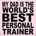 thumbnail image 2 of CafePress - My Dad Is The Worlds Best Personal Trainer Body Su - Baby Light Bodysuit, Size Newborn - 24 Months, 2 of 4