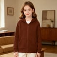 thumbnail image 4 of YunPes Unisex Kids Zip-Up Hoodie Boys & Girls Solid Casual Hooded Jacket Teen Spring Fall Outerwear School Daily Clothes, 4 of 9