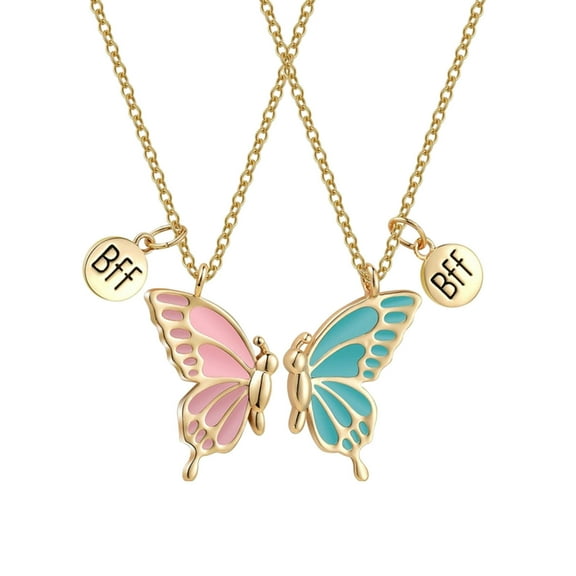 VerPetridure Ladies Love Butterfly Pendant Good Friend Necklace Gift Jewelry Ladies Fashion Love Butterfly Pendant Good Friend Necklace Gift Jewelry