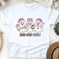 thumbnail image 1 of Boo Boo Crew Nurse Shirt | Cute Ghost Christmas Graphic Tee, White, Size S, 1 of 6