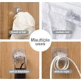 thumbnail image 6 of No Drilling Curtain Rod Brackets, 8 PCS Self Adhesive Hooks for Home Use, 6 of 16