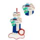 thumbnail image 4 of Adornos para árboles de Navidad Colgante Decoración de anillo de cinta de resina colgante para el hogar, 2 personas Methold HA001055-04, 4 of 6