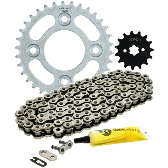 Niche Sprocket Chain Set for Honda Monkey 125 15/34 Tooth 420 Front Rear Kit MK1013130