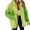 Green, variant on Christmas Sequin Patchwork Denim Jacket For Women Long Sleeve Lapel Frayed Hem Button Down Shacket Coat Oversized