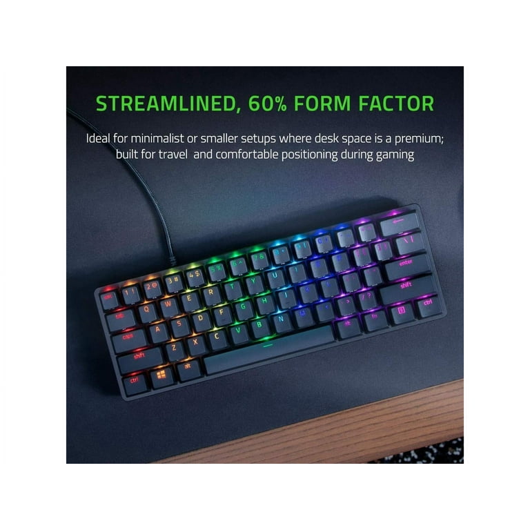 Razer Huntsman Mini 60% Gaming Keyboard, Classic Black Razer Huntsman Mini 60% Gaming Keyboard, Classic Black