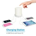 thumbnail image 3 of Macally Small Bedside Lamp with USB Port - Smart Touch Lamp with USB Charging Ports - Dimmable Warm White Light - Perfect as LED Bedroom Nightstand Lamp or Bedside Night Light USB Charger - White, 3 of 11