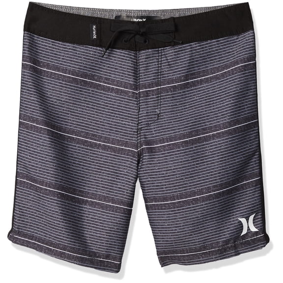 Hurley Boys' Toddler Classic Board Shorts, Black Shoreline, 3T
