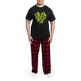 thumbnail image 5 of CafePress - Ginkgo Leaf Heart Men's Dark Pajamas - Men's Dark Loose Fit Cotton Pajama Set, 5 of 7