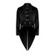 thumbnail image 2 of Men Halloween Costumes Steampunk Gothic Jacket Coat Halloween Men's Tailcoat Gentlemen's Vintage Suede Medium Long Coat Performance Clothes, 2 of 4