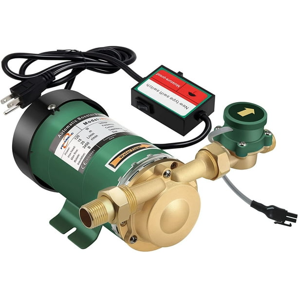 Home Water Pressure Booster Pump,110V 120W 396GPH 21.7PSI Household Automatic Home Water Booster