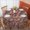 Paisley And Floral-3, variant on Paisley and Floral Black Pattern Round Tablecloth 70"x70", Wrinkle Resistant Wipeable Table Cover for Kitchen Dining Room Picnic Patio and Party