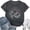 Dark Gray, variant on Womens Short Sleeve Shirts Oversized Tees Crew Neck Graphic Print Y2K Vacation Tops