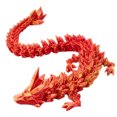 thumbnail image 4 of 8 7 Pulgadas Dragón Articulado Juguete Cristal Fidget Figuras Coleccionables Impreso en 3D para La Del Escritorio Coche Oficina Casa, 4 of 9