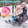 thumbnail image 4 of Kids Ski Socks 2 Pairs Girls Warm Thick Snow Socks for 3-12 Years Boys Girls, 4 of 6