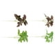 thumbnail image 4 of 4pcs planta verde artificial Falso verde hojas de hojas para decoración (verde claro), 4 of 8