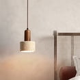thumbnail image 4 of Lámpara Colgante Japonesa de Mármol Amarillo con LED para Mesa, Estilo Nórdico, Estilo Wabi Sabi, Travertino, para Mesita de Noche, Restaurante, Pasillo, Decoración., 4 of 5