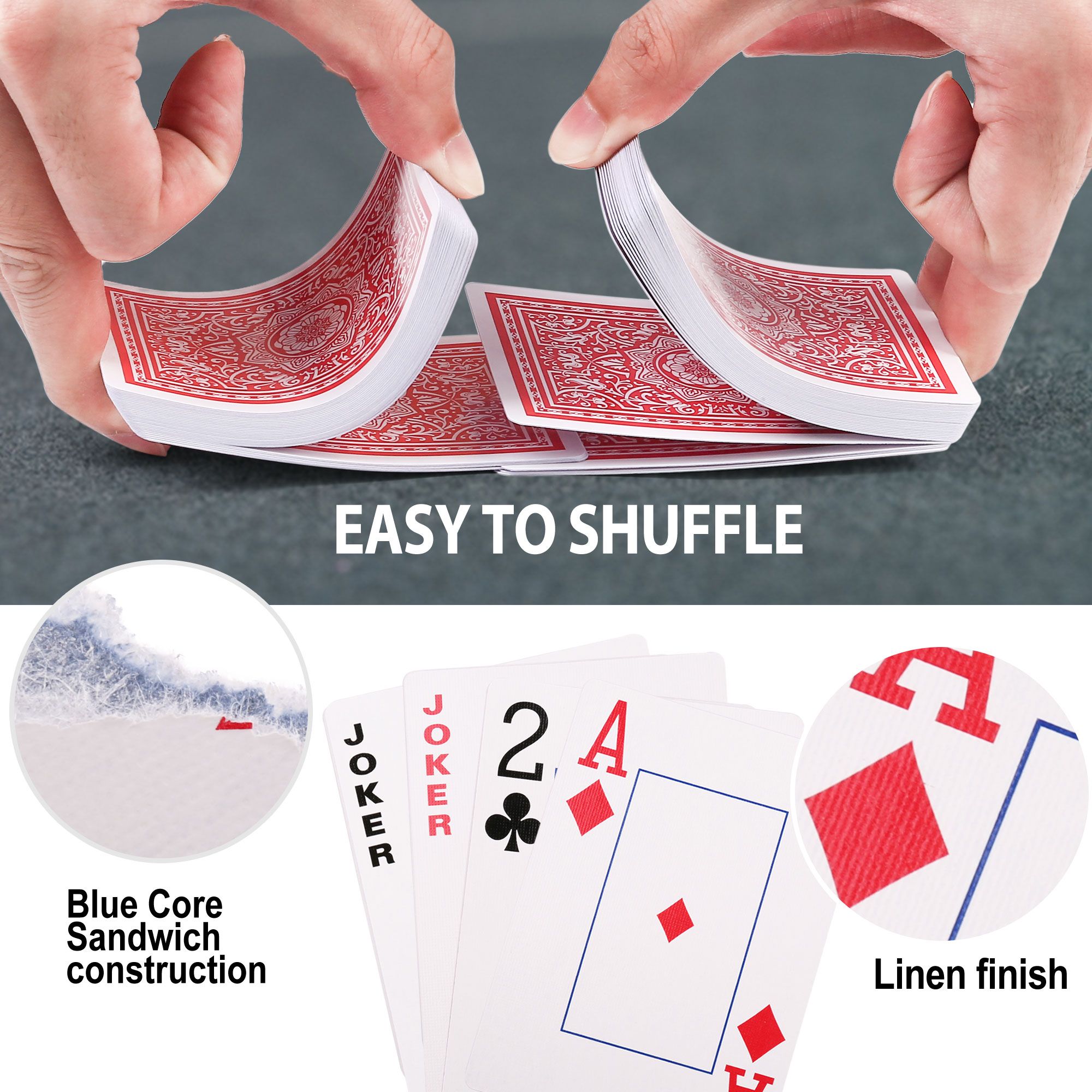 LotFancy Jumbo Index Playing Cards, 12 Decks photo 5