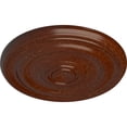 thumbnail image 3 of Ekena Millwork 15 3/4"OD x 1 1/2"P Devon Ceiling Medallion (Fits Canopies up to 3 5/8"), Hand-Painted Burnished Mahogany Crackle, 3 of 6