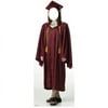 Female Graduate Red Cap & Gown Standin