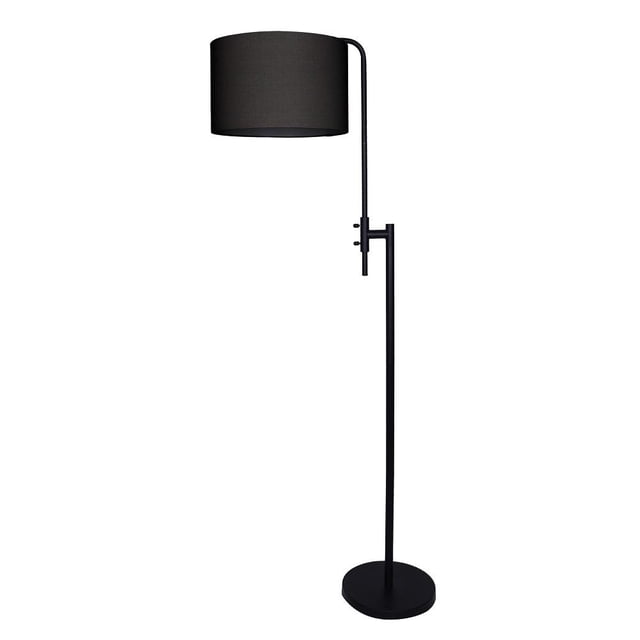 Lámpara de Piso HomeTrends Ajustable Negra