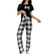 thumbnail image 1 of Gibobby Pijamas mujer invierno Conjuntos de pijamas y pijamas para mujer Pijamas caseros casuales Conjuntos de pijamas casuales de moda(Negro,XL), 1 of 5