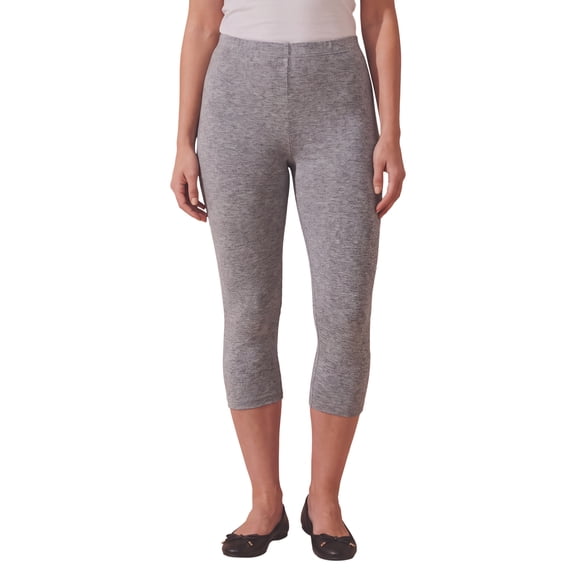 Roaman's Women's Plus Size Essential Stretch Capri Legging