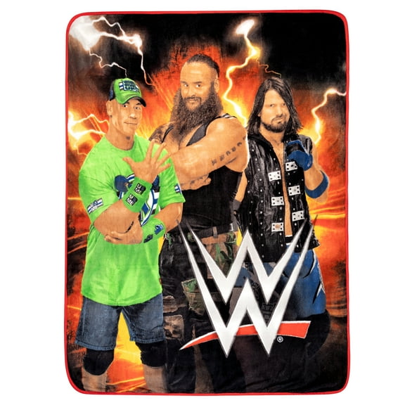 WWE Kids Fleece Throw Blanket, 46 x 60, Multicolor, WWE